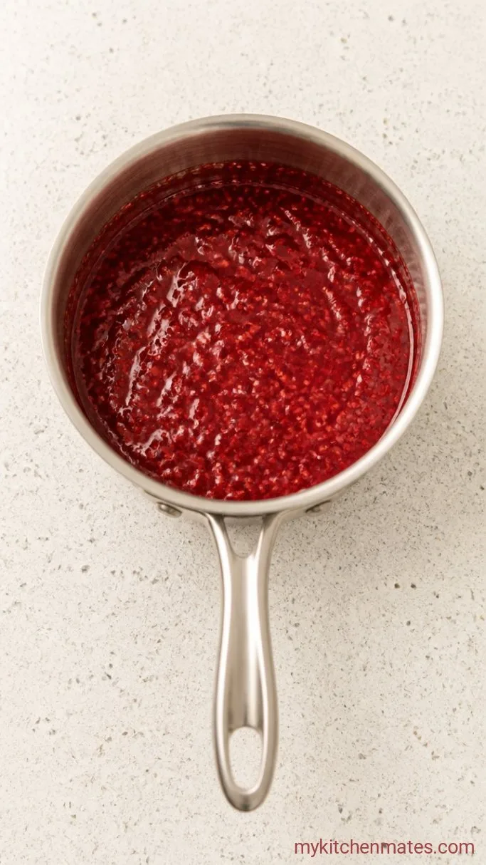 Lemon Raspberry Spring Birthday Cake Step 1: Cook the Raspberry Filling