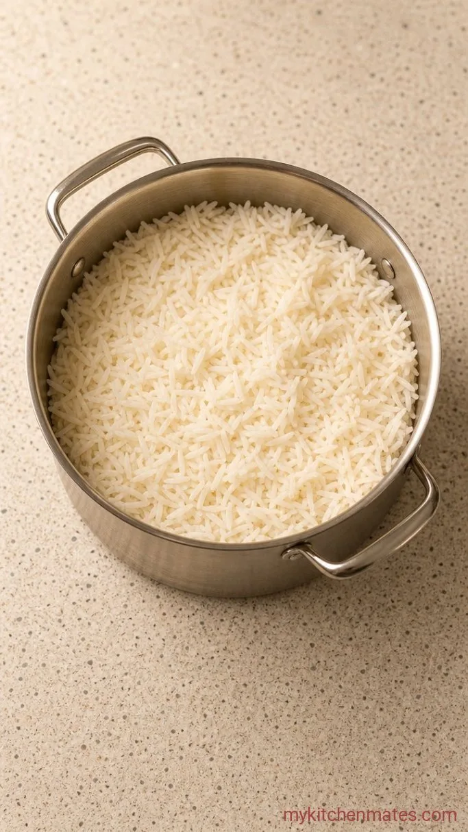 Quick 20-Minute Shrimp Burrito Bowl Step 1: Cook the Rice
