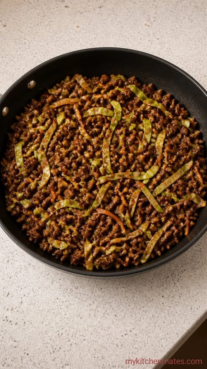 Step 1: Cook the Savory Beef Filling