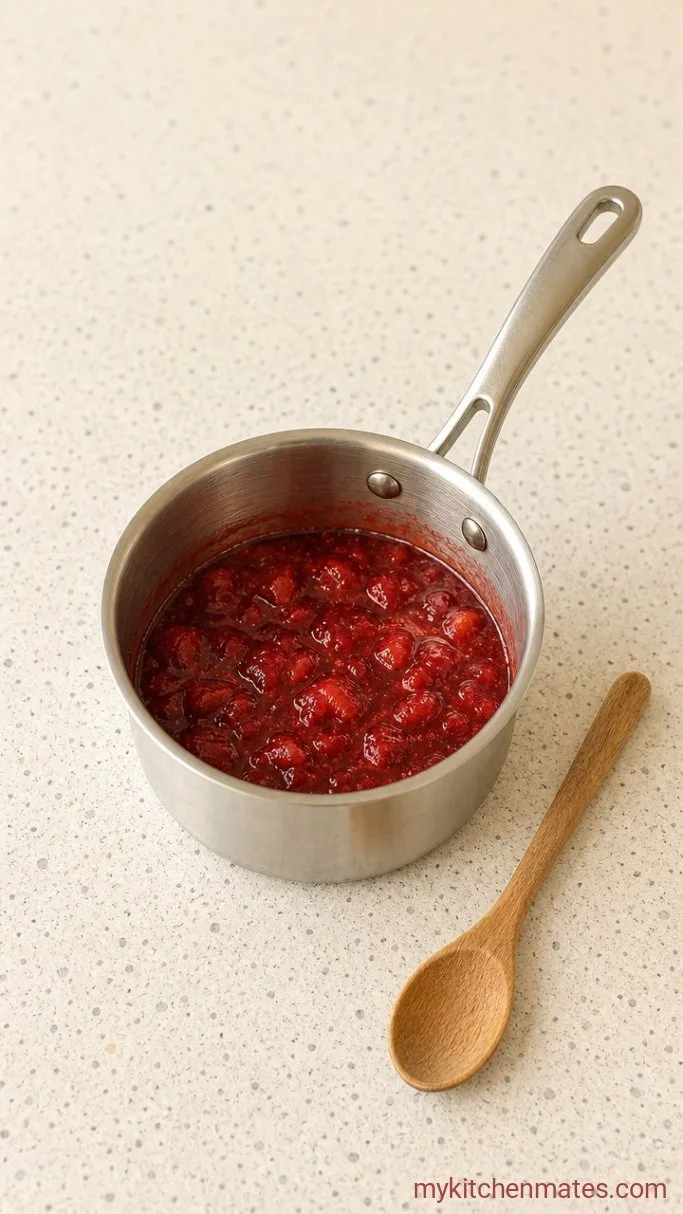 Classic Vanilla Layer Cake with Strawberry Filling Step 1: Cook the Strawberry Filling