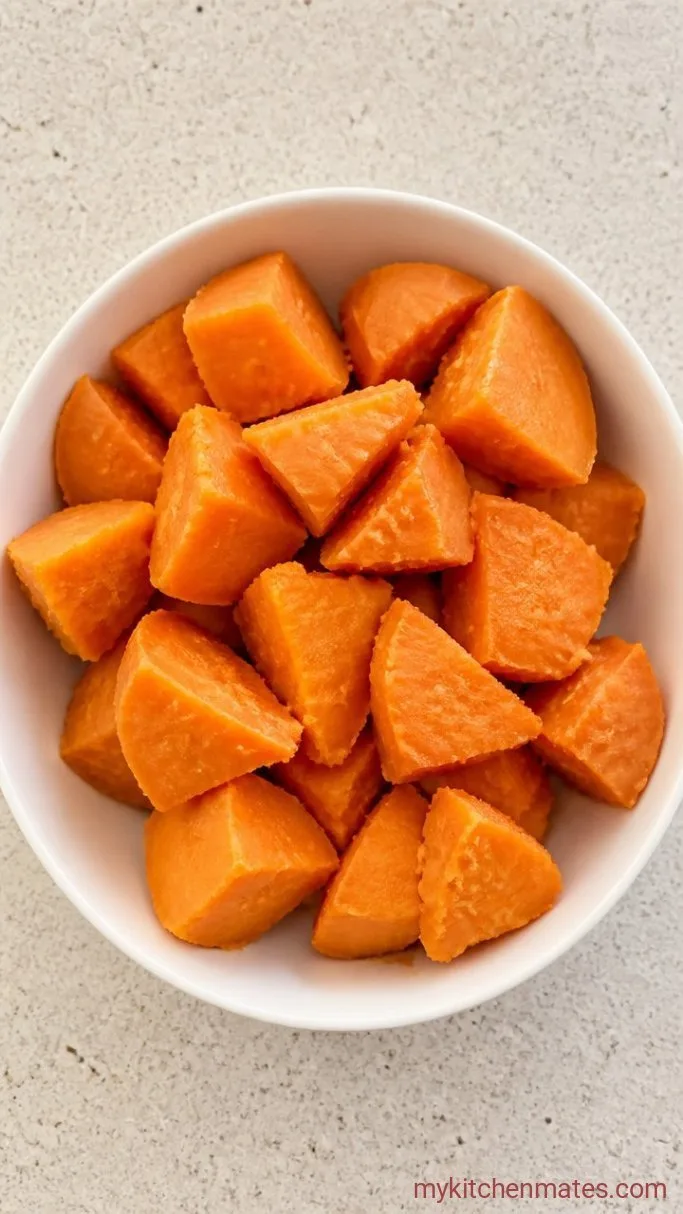 Sweet Potato Casserole With Pecans Step 1: Cook the Sweet Potatoes
