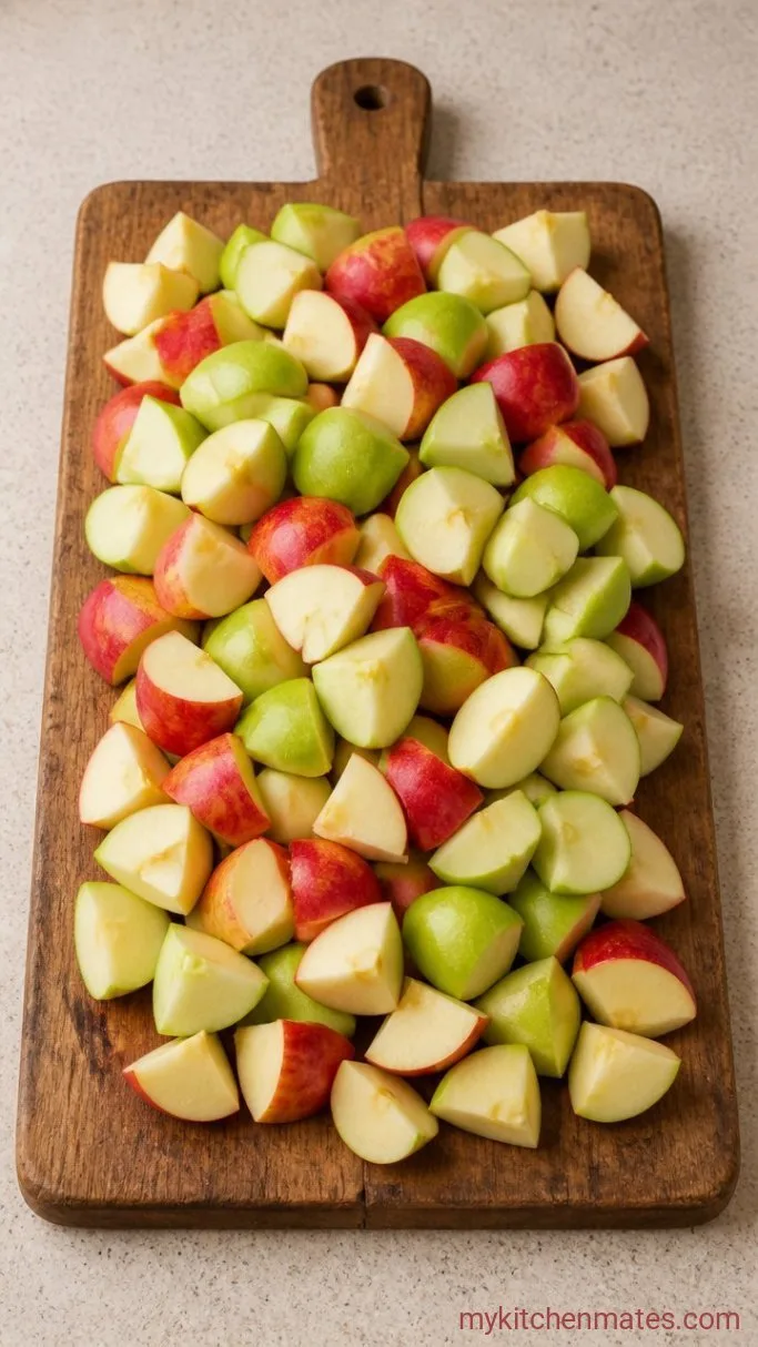 Slow Cooker Apple Butter (Just Apples, Spices, and Time) Step 1: Core and Chop the Apples