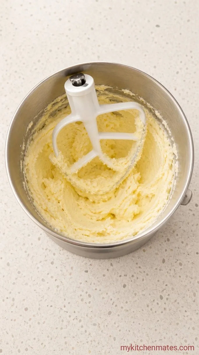 Christmas Sugar Cookies That Keep Their Shape Step 1: Cream the Butter and Sugar