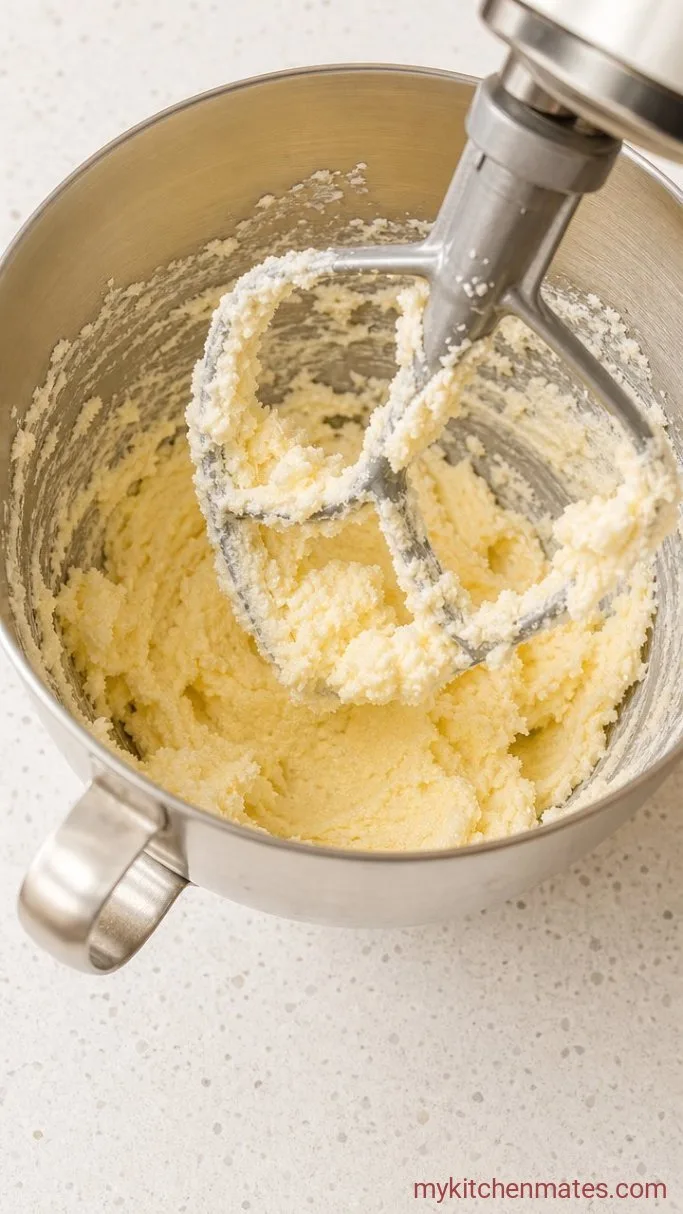 Soft and Chewy Sourdough Christmas Cookies Step 1: Cream the Butter and Sugar