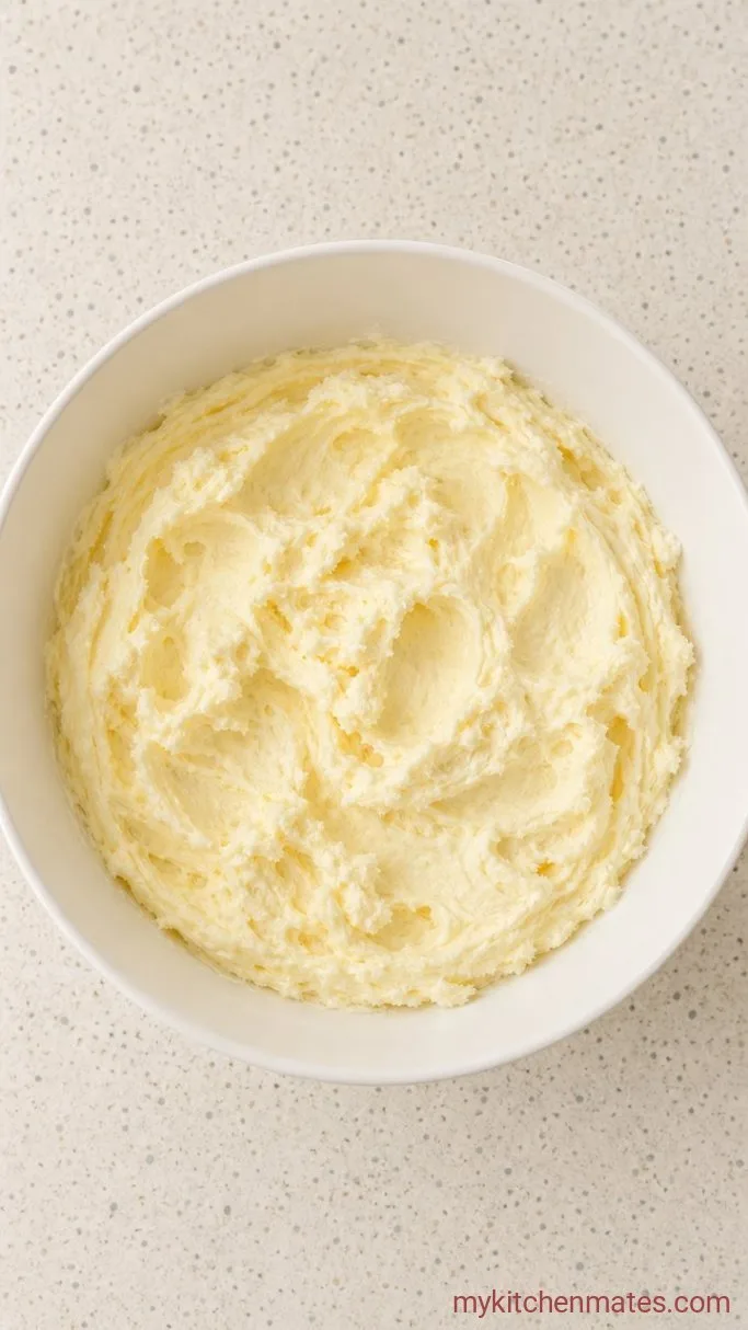 No-Chill Buttery Christmas Spritz Cookies Step 1: Cream the Butter and Sugar