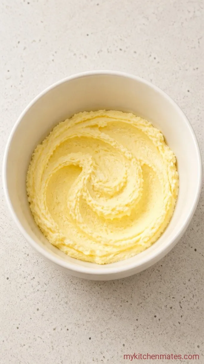 Buttery Cherry Shortbread Cookies Step 1: Cream the Butter and Sugar