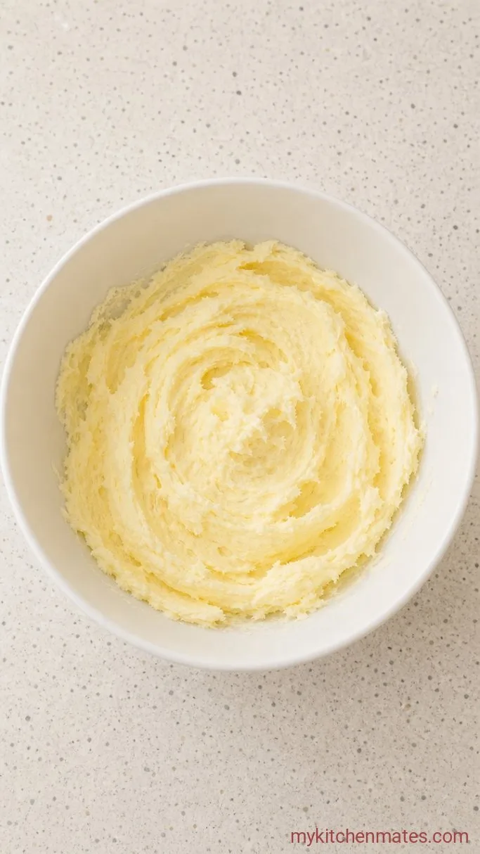 Crispy Keto Butter Cookies (5 Ingredients) Step 1: Cream the Butter and Sweetener
