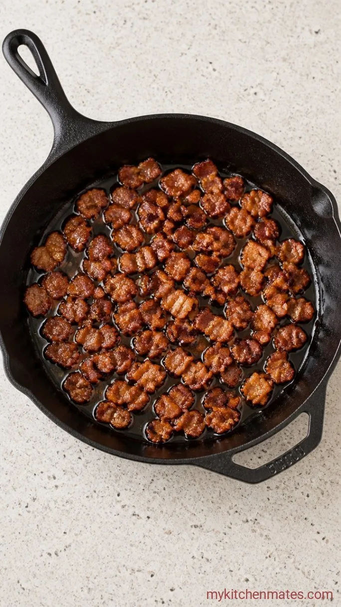 Crispy Fried Potato Salad Step 1: Crisp the Bacon