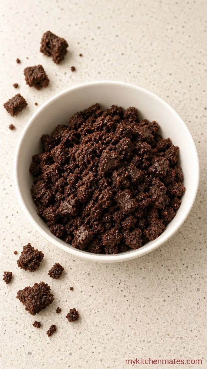 Step 1: Crumble the Brownies