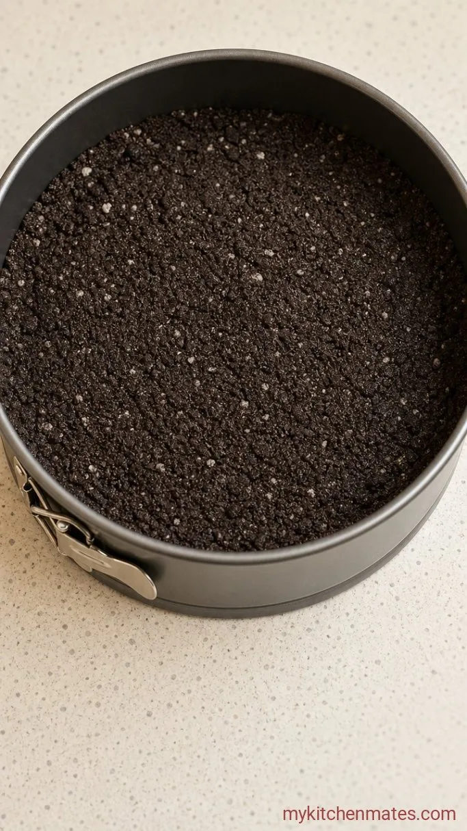 Step 1: Crush and Press the Oreo Crust