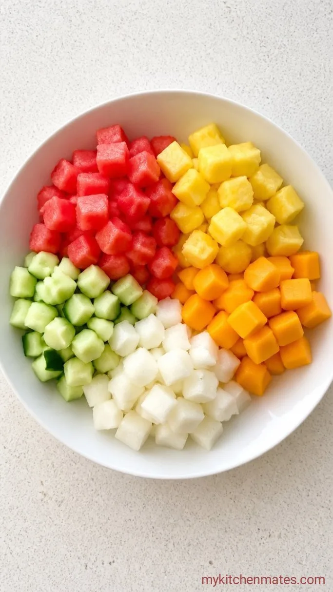 Step 1: Cube the Fruit