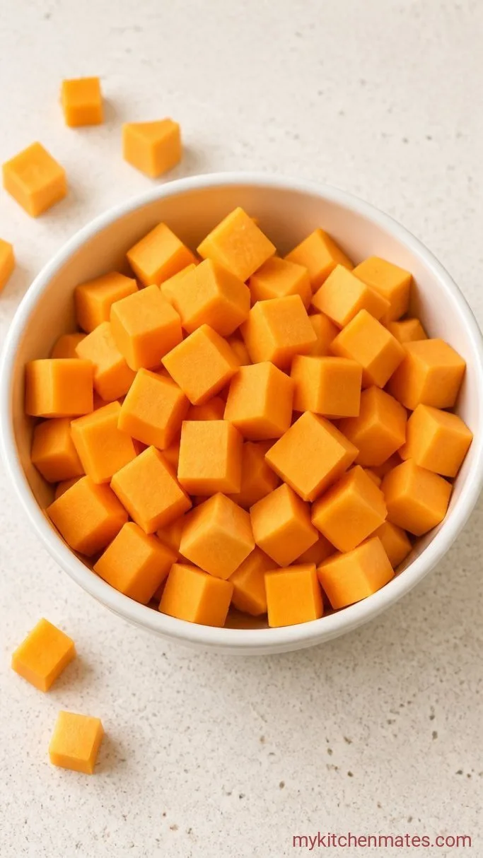 Step 1: Cube the Squash