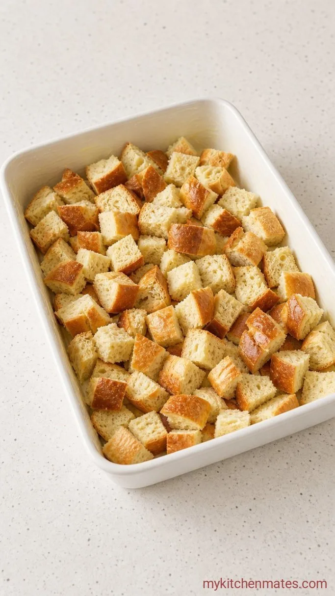 Step 1: Cut and Layer the Bread