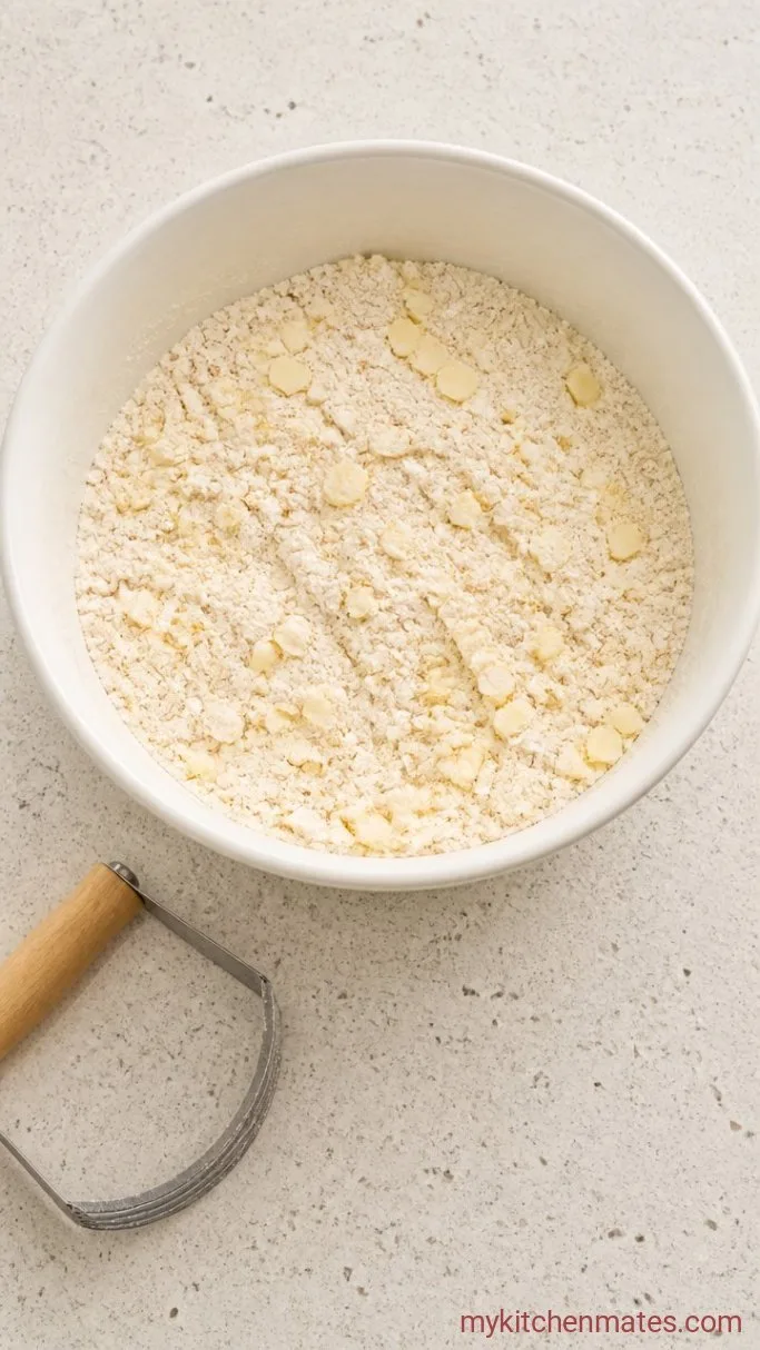 3-Ingredient Buttermilk Biscuits (Self-Rising Flour) Step 1: Cut in the Butter