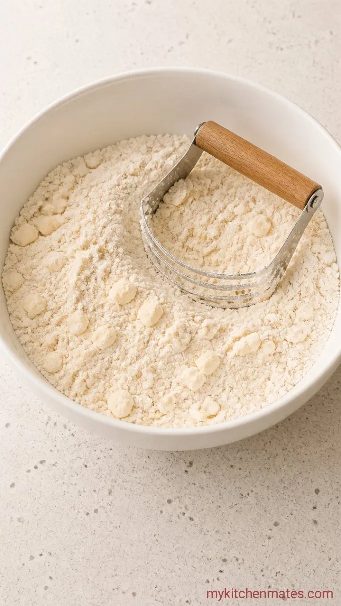 Brenda Gantt’s Buttermilk Biscuits Step 1: Cut the Fat into the Flour