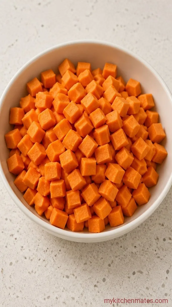 Step 1: Cut the Sweet Potatoes