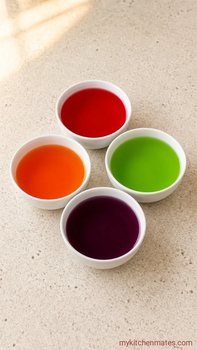 Easy Mexican Mosaic Jello Dessert (Gelatina de Mosaico) Step 1: Dissolve and Set the Flavored Gelatin