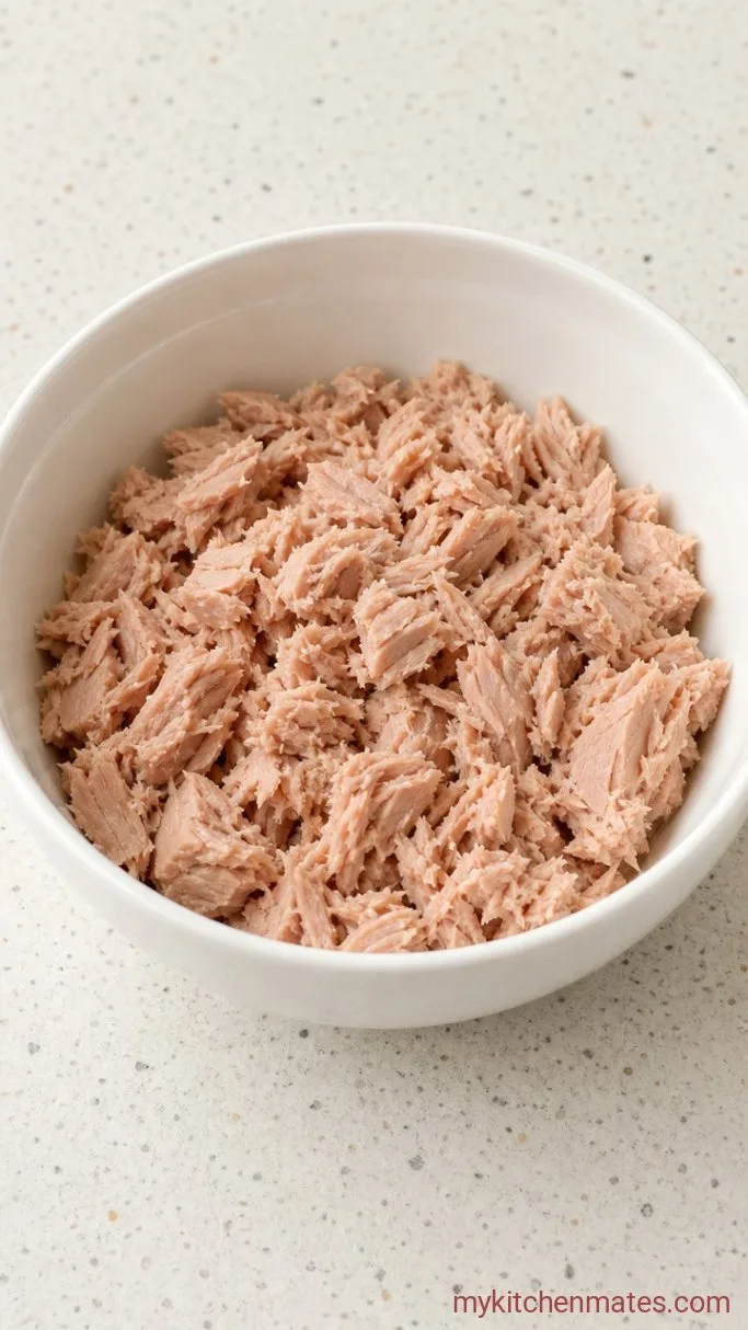 4-Ingredient Subway Tuna Copycat Step 1: Drain the Tuna
