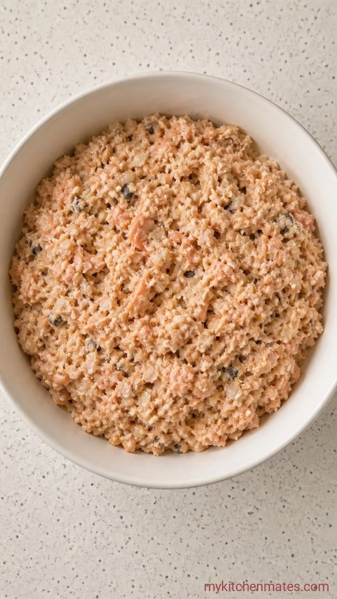 Step 1: Flake the Salmon and Mix the Ingredients