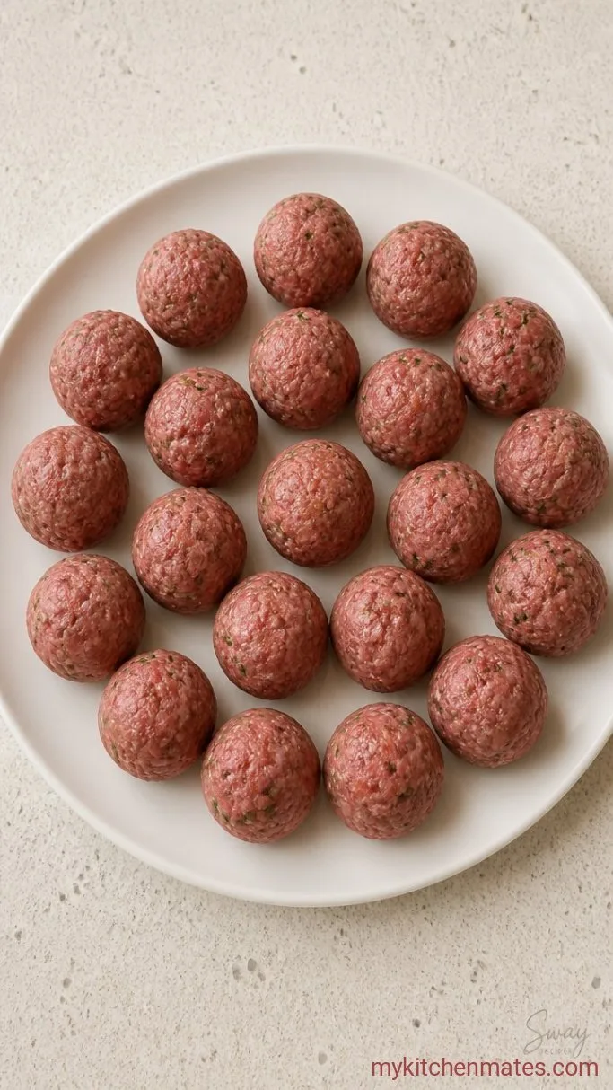 Step 1: Form the Meatballs