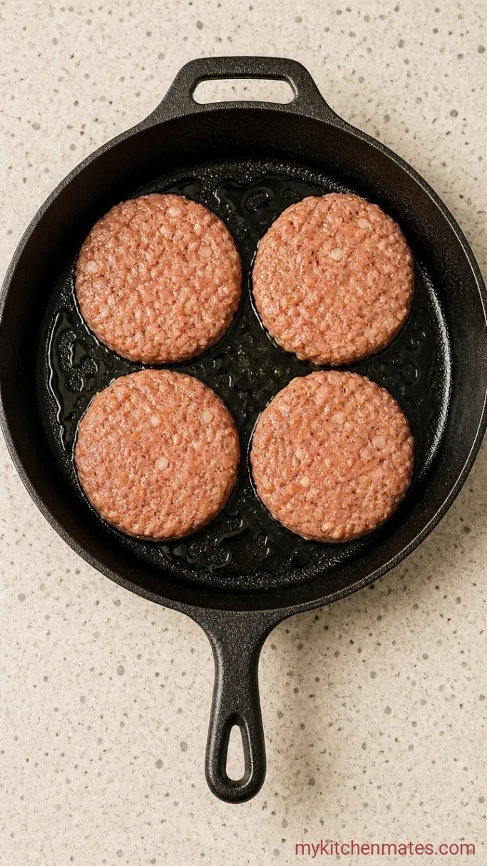Juicy 20-Minute Chicken Burger Patties Step 1: Form the Patties