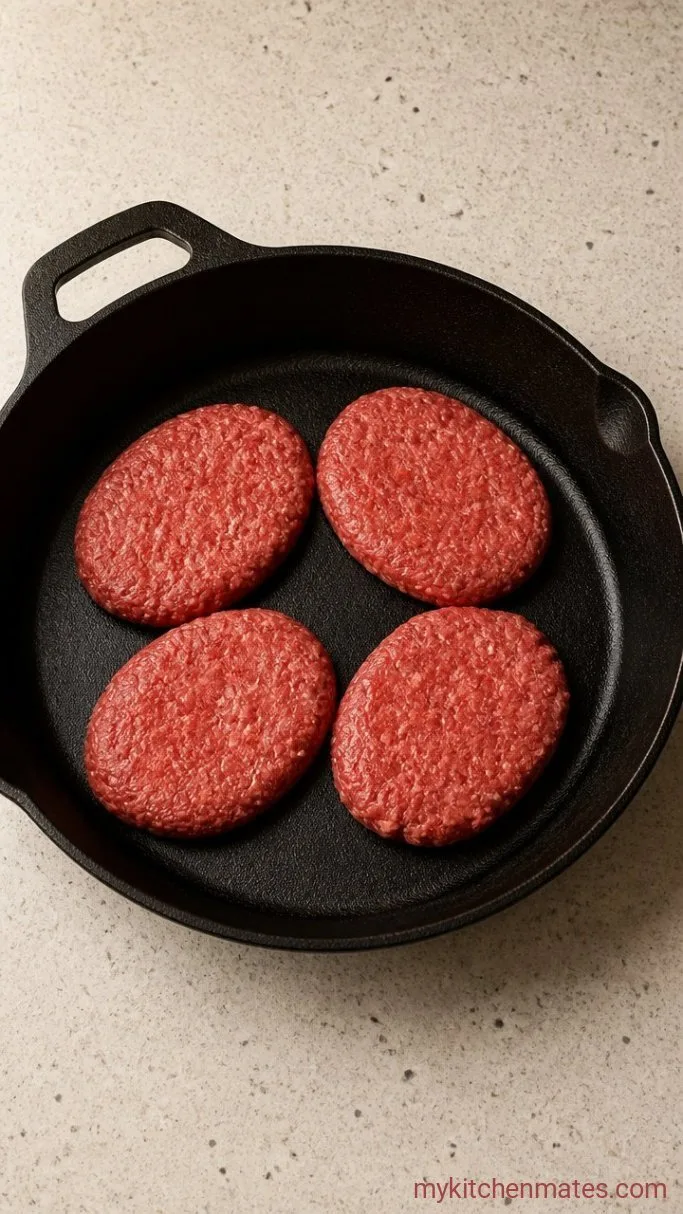 Juicy Hamburger Steak with Brown Gravy Step 1: Form the Patties