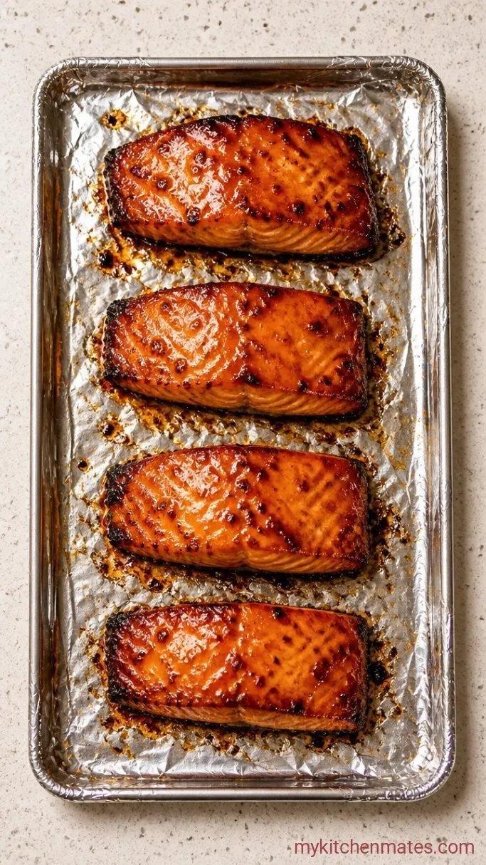 Quick Miso Salmon Noodle Bowl Step 1: Glaze and Broil the Salmon