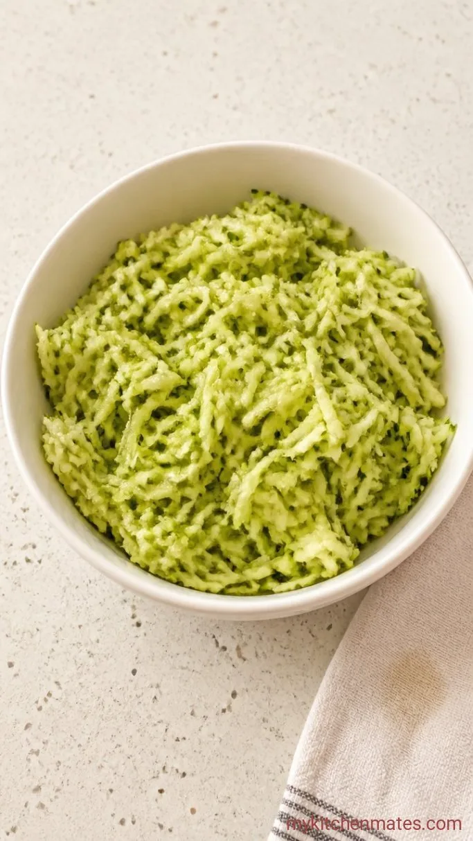 Baked Turkey Zucchini Meatballs (Juicy, Not Dry) Step 1: Grate and Squeeze the Zucchini