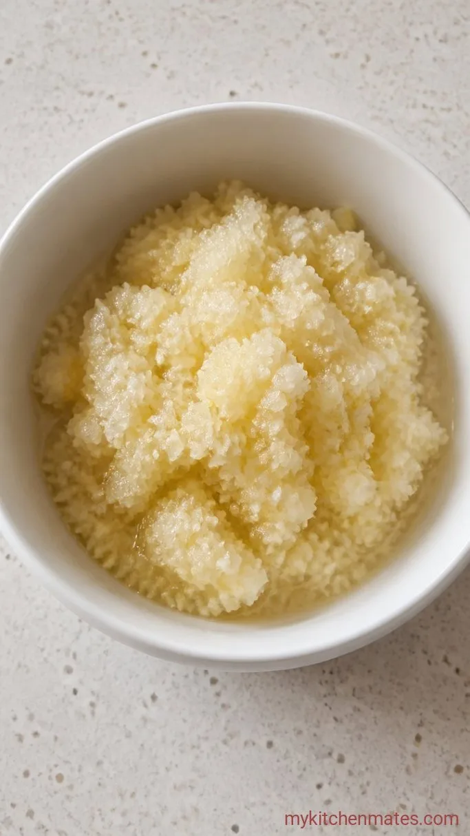 5-Minute Korean BBQ Marinade for Tender Bulgogi Step 1: Grate the Pear and Aromatics