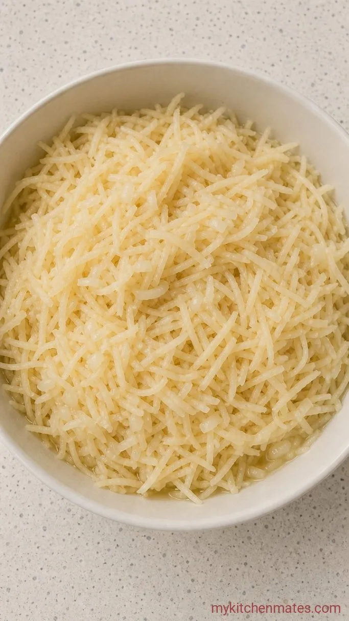 Step 1: Grate the Potatoes and Onion