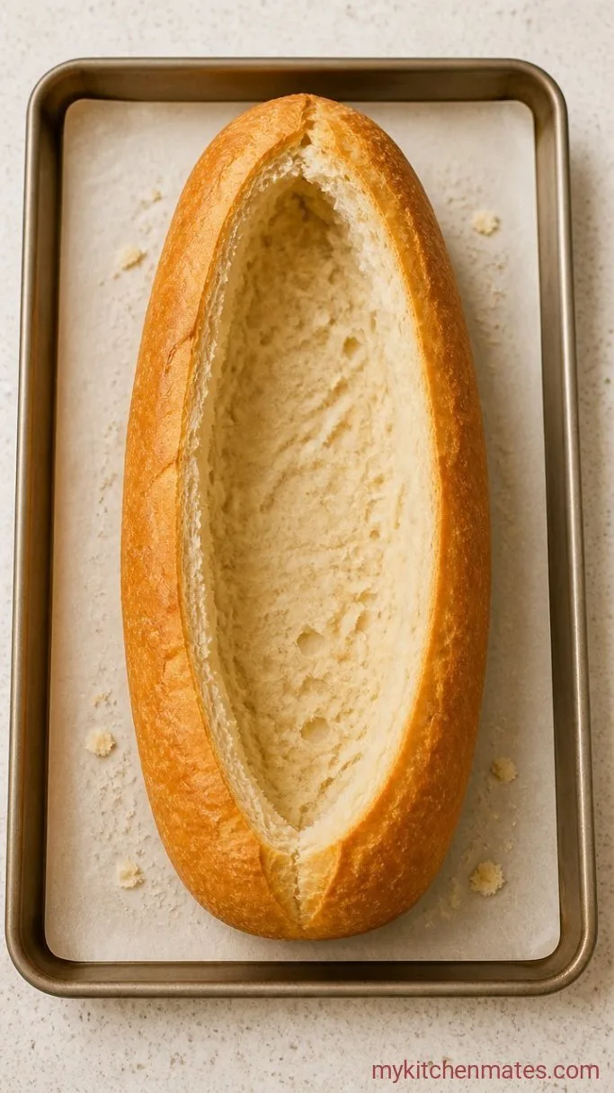 Step 1: Hollow the Bread