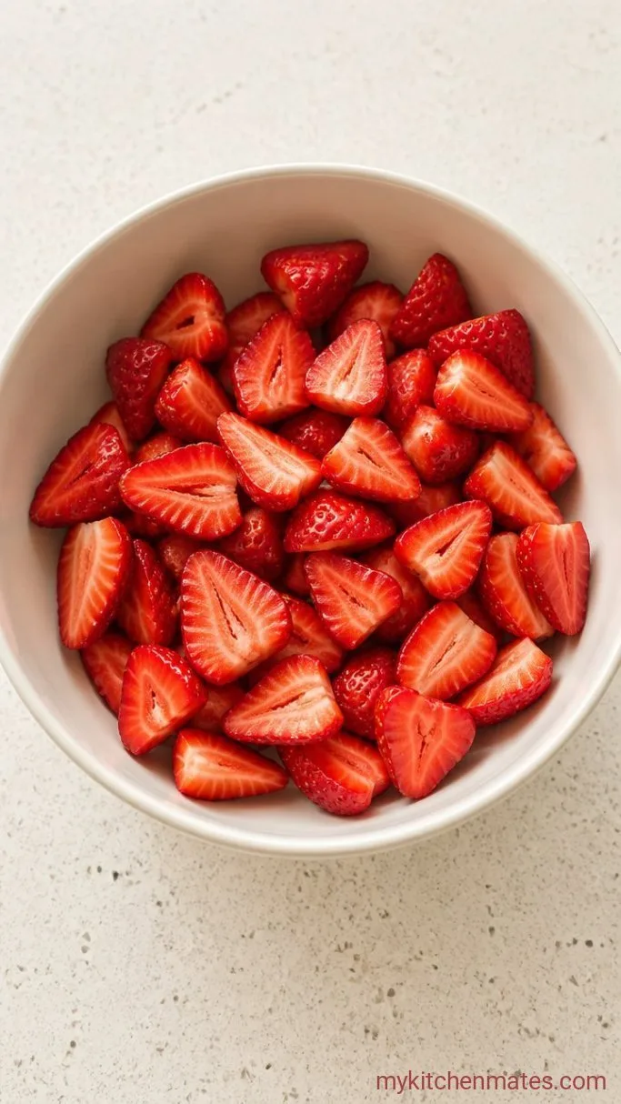 Step 1: Hull and Slice the Strawberries
