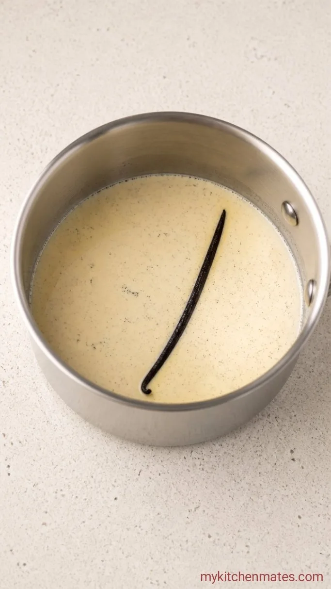 Rich Vanilla Bean Ice Cream (Custard Method) Step 1: Infuse the Milk