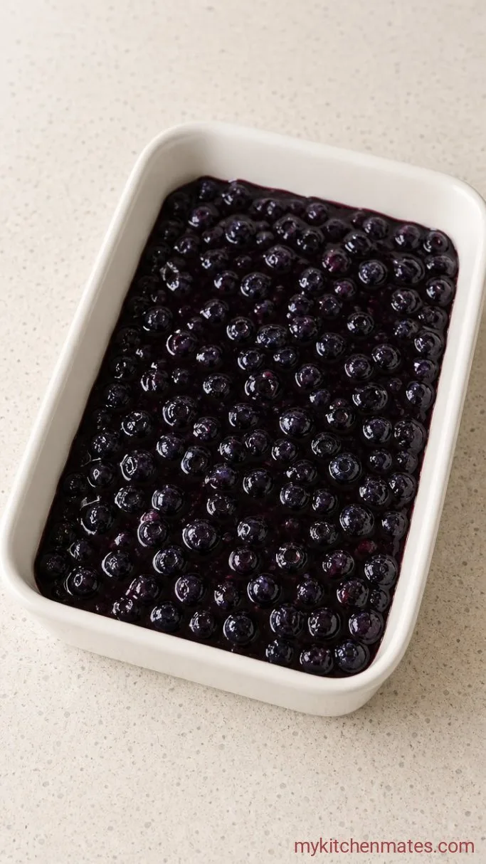 Step 1: Layer the Blueberries