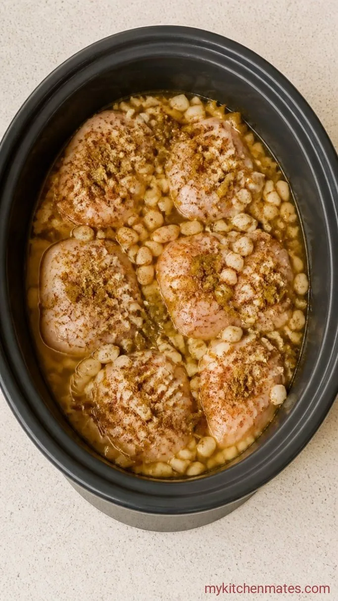 Step 1: Layer the Ingredients in the Slow Cooker