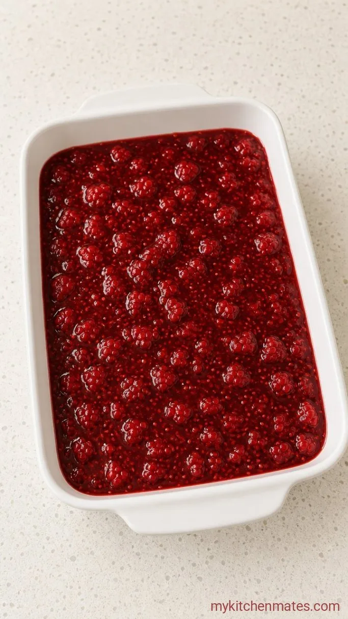 3-Ingredient Raspberry Dump Cake Step 1: Layer the Raspberries