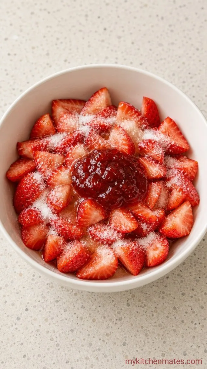 Step 1: Macerate the Strawberries