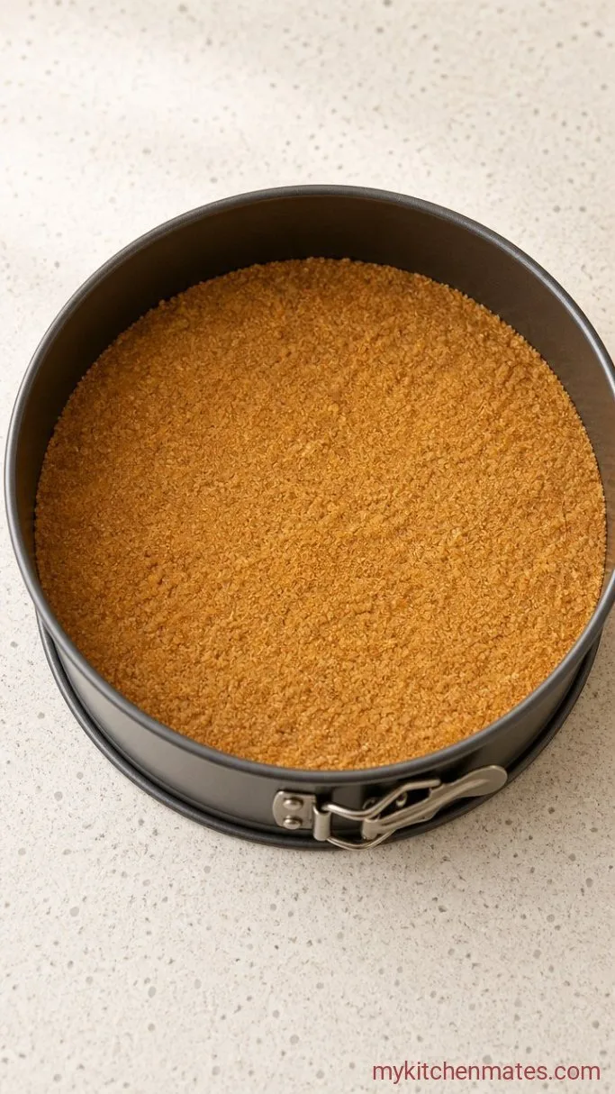 No-Bake Passion Fruit Cheesecake Step 1: Make the Biscuit Base