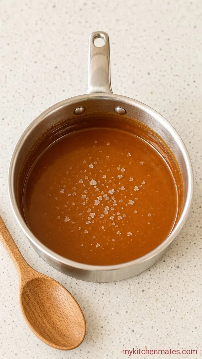 Layered Coffee Caramel Cake with Mocha Buttercream Step 1: Make the Caramel Sauce