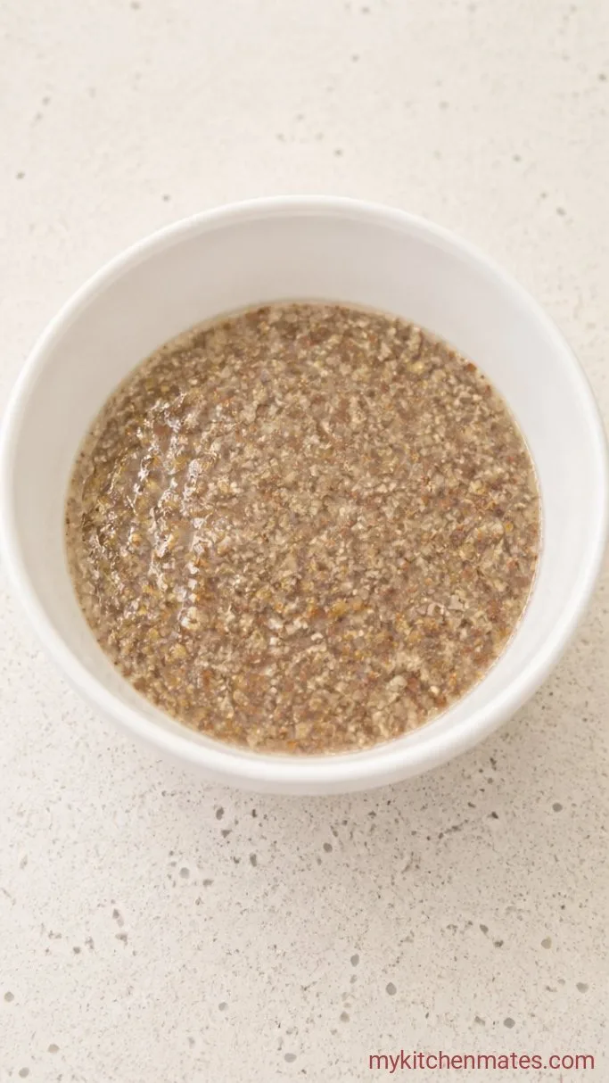 Soft and Chewy Vegan Oatmeal Cookies Step 1: Make the Flax Egg