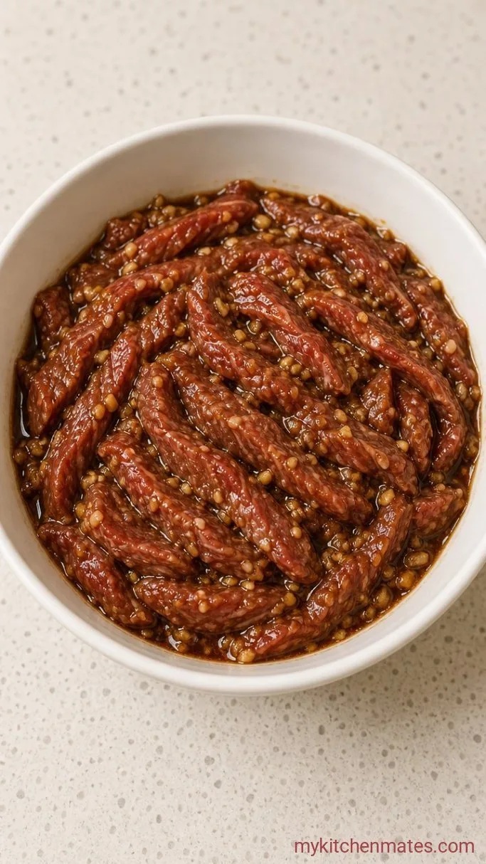 Step 1: Marinate the Beef