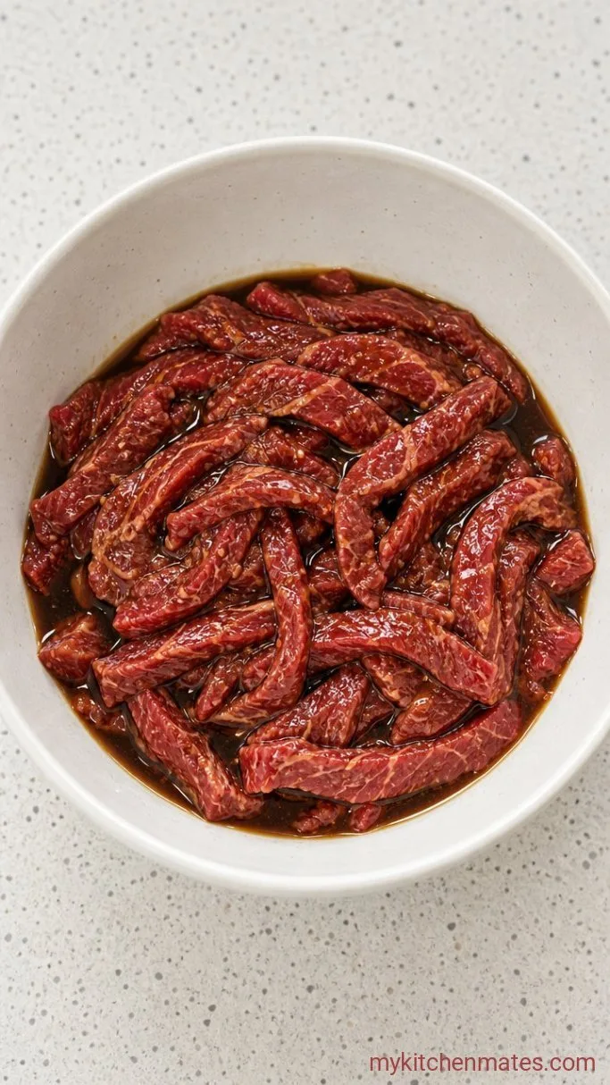 Step 1: Marinate the Beef