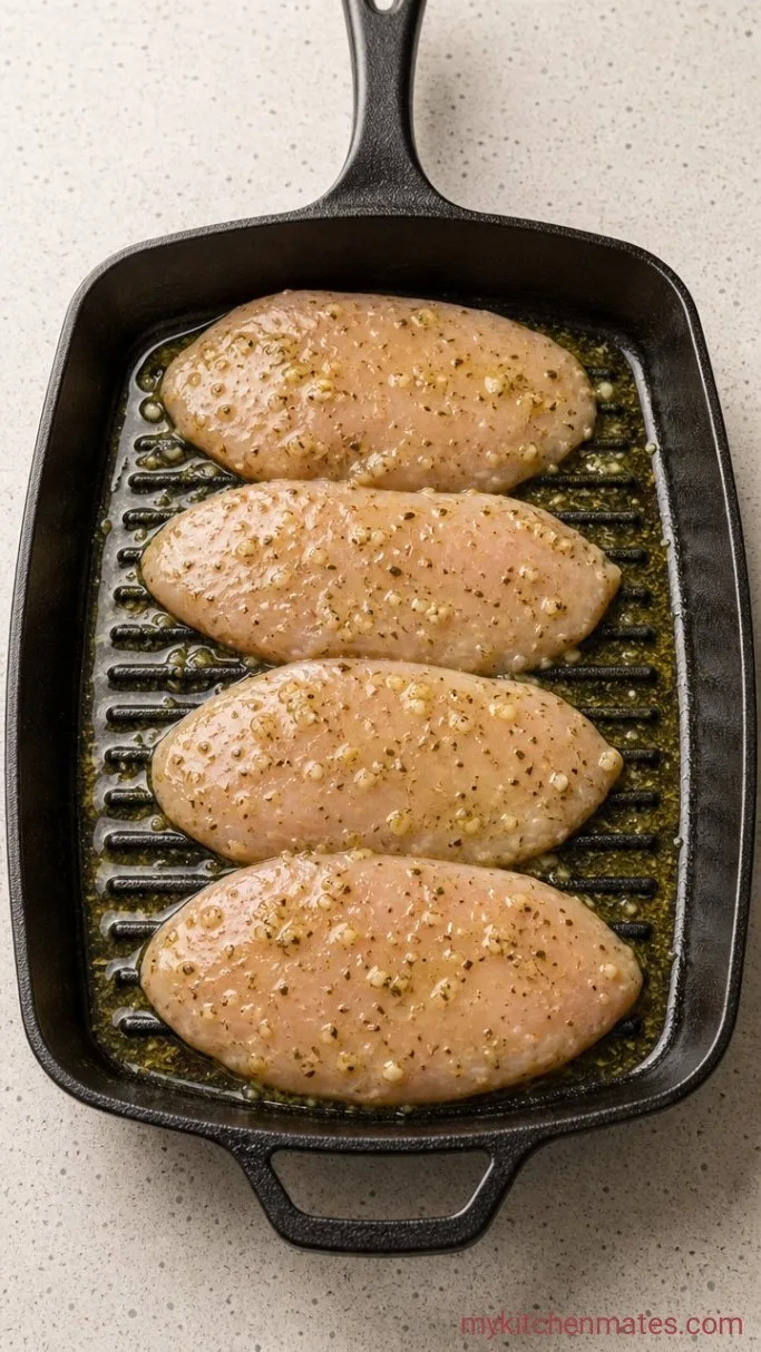 Juicy Grilled Chicken Sandwich in 25 Minutes Step 1: Marinate the Chicken