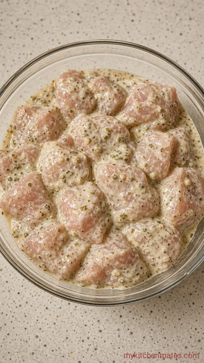 Lemon-Herb Mediterranean Chicken Skewers Step 1: Marinate the Chicken