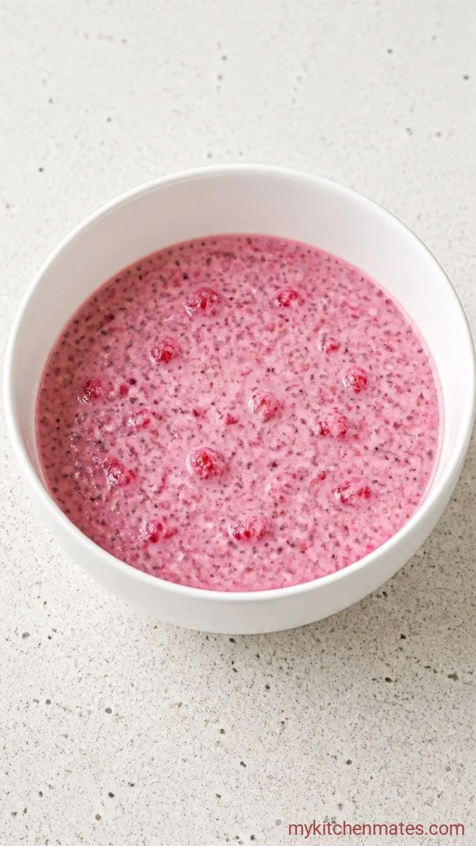 Step 1: Mash and Mix the Raspberry Base
