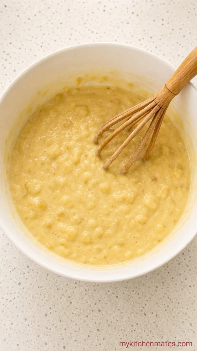 Step 1: Mash and Mix the Wet Ingredients