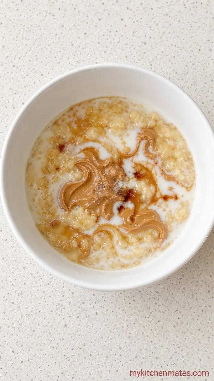 5-Ingredient Peanut Butter Banana Overnight Oats Step 1: Mash and Mix the Wet Ingredients