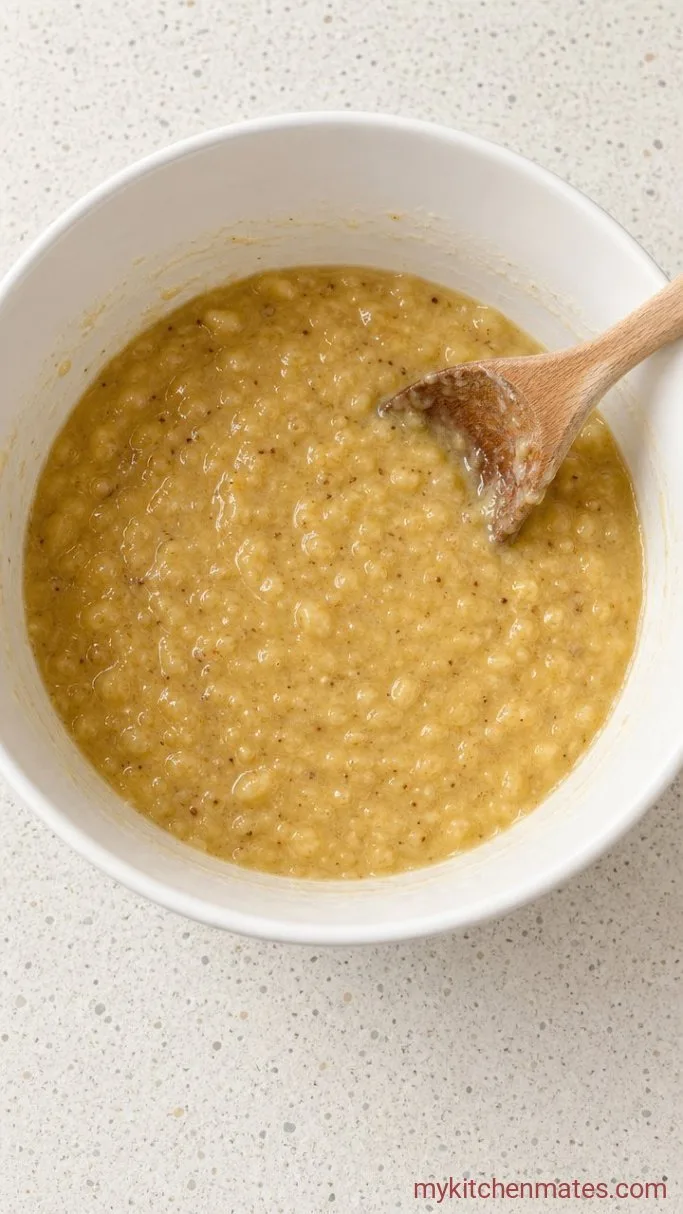 Step 1: Mash and Mix the Wet Ingredients