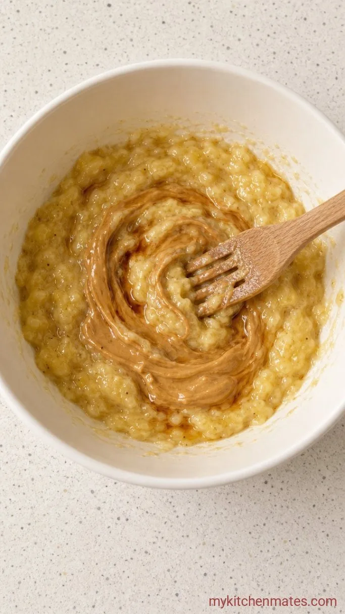 Step 1: Mash and Mix the Wet Ingredients