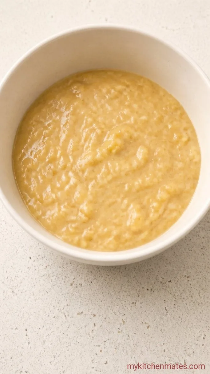 Moist Whole Wheat Banana Bread with Greek Yogurt Step 1: Mash and Mix the Wet Ingredients